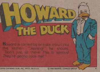 1986 Topps Howard the Duck #46 Destroying a Duck Back