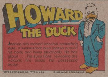 1986 Topps Howard the Duck #48 Dr. Destructo! Back