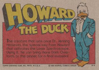 1986 Topps Howard the Duck #51 The Dark Overlord Back