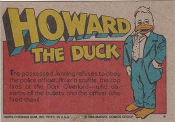1986 Topps Howard the Duck #55 Hit Me With Your Best Shot Back