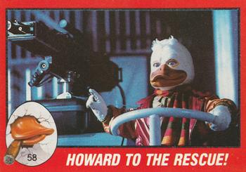 1986 Topps Howard the Duck #58 Howard to the Rescue! Front