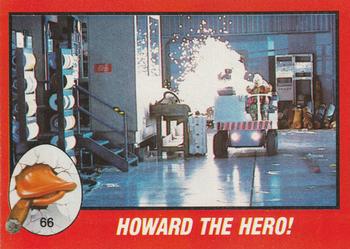 1986 Topps Howard the Duck #66 Howard the Hero! Front