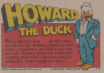 1986 Topps Howard the Duck #67 Overloaded Overlord Back