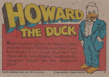 1986 Topps Howard the Duck #71 Ka-Blooey! Back