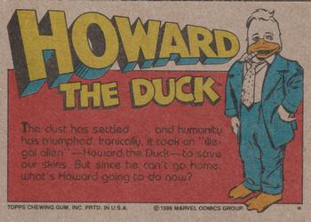1986 Topps Howard the Duck #74 Cleveland Triumphant! Back