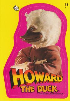 1986 Topps Howard the Duck - Stickers #18 Howard the Duck Front