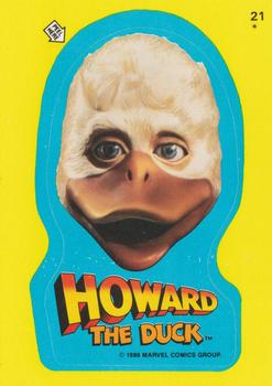 1986 Topps Howard the Duck - Stickers #21 Howard the Duck Front