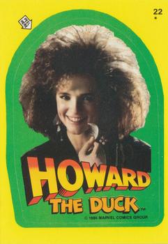 1986 Topps Howard the Duck - Stickers #22 Beverly Switzler Front