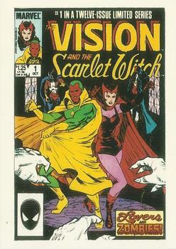 1991 Comic Images Marvel Comics First Covers II #32 The Vision and The Scarlet Witch (Limited Series) Front
