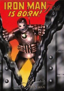 1994 Flair Marvel Annual #6 Iron Man Front