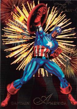 1994 Flair Marvel Annual #16 Captain America Front