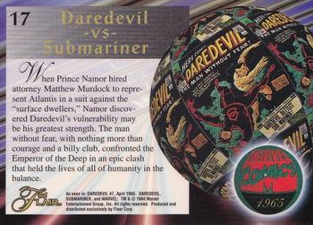 1994 Flair Marvel Annual #17 Daredevil vs Submariner Back
