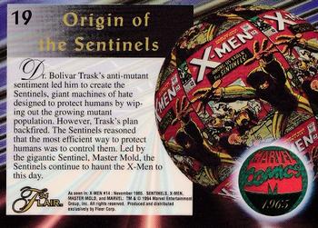 1994 Flair Marvel Annual #19 Sentinels Back