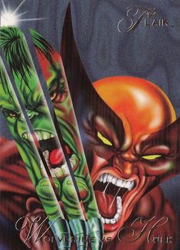 1994 Flair Marvel Annual #34 Wolverine vs Hulk Front