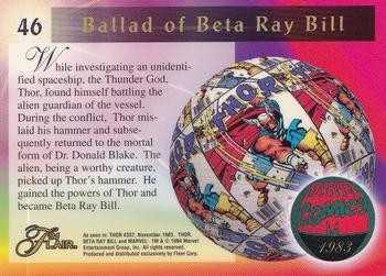 1994 Flair Marvel Annual #46 Beta Ray Bill Back