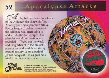 1994 Flair Marvel Annual #52 Apocalypse Now Back