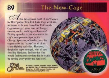 1994 Flair Marvel Annual #89 Cage Back