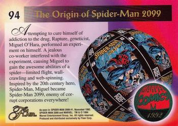 1994 Flair Marvel Annual #94 Spider-Man 2099 Back