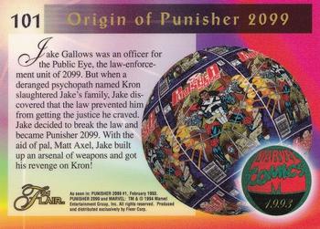 1994 Flair Marvel Annual #101 Punisher 2099 Back