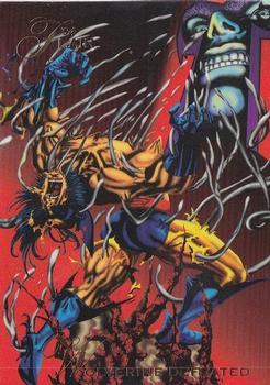 1994 Flair Marvel Annual #118 Wolverine Defeated Front