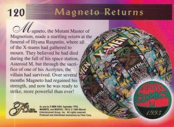 1994 Flair Marvel Annual #120 Magneto Returns Back