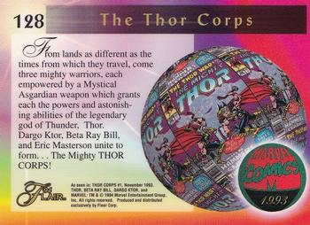 1994 Flair Marvel Annual #128 The Thor Corps. Back