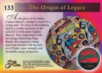 1994 Flair Marvel Annual #133 Legacy Back