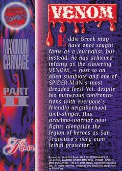 1994 Flair Marvel Annual #NNO Venom Back