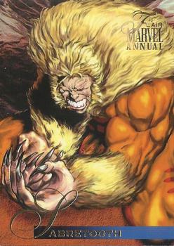 1995 Flair Marvel Annual #10 Sabretooth Front