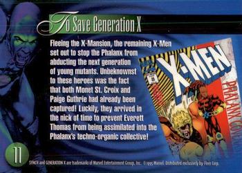 1995 Flair Marvel Annual #11 Synch Back