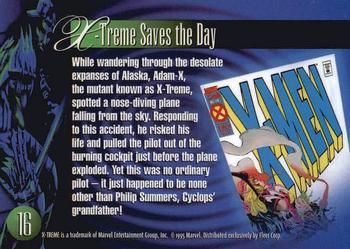 1995 Flair Marvel Annual #16 X-Treme Back