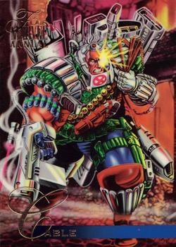 1995 Flair Marvel Annual #17 Cable Front