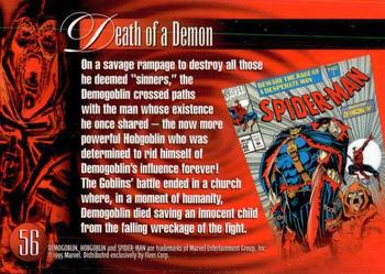 1995 Flair Marvel Annual #56 Demogoblin Back