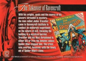 1995 Flair Marvel Annual #62 Judas Traveller Back