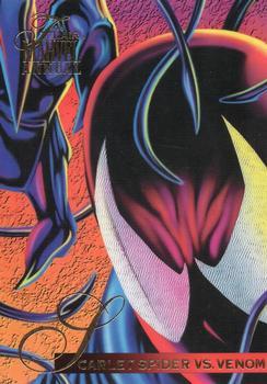 1995 Flair Marvel Annual #65 Scarlet Spider vs. Venom Front
