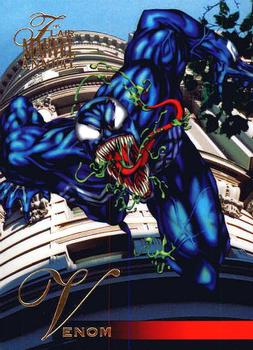 1995 Flair Marvel Annual #66 Venom Front