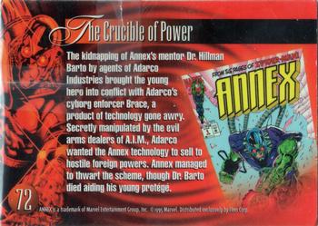 1995 Flair Marvel Annual #72 Annex Back