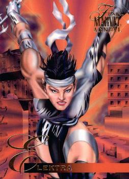 1995 Flair Marvel Annual #74 Elektra Front