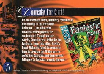 1995 Flair Marvel Annual #77 Galactus Back