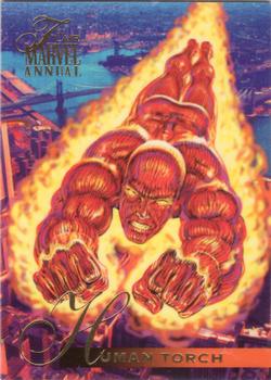 1995 Flair Marvel Annual #79 Human Torch Front