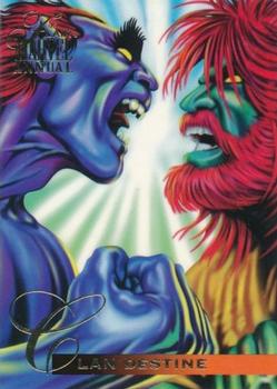 1995 Flair Marvel Annual #92 Clan Destine Front