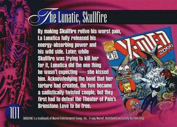 1995 Flair Marvel Annual #101 Skullfire Back