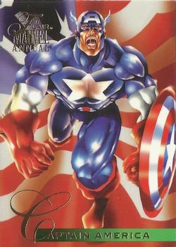 1995 Flair Marvel Annual #107 Captain America Front