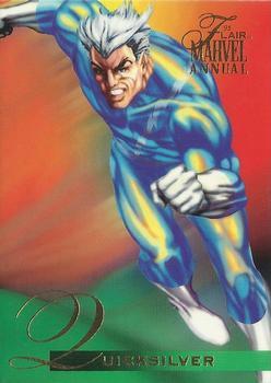 1995 Flair Marvel Annual #114 Quicksilver Front