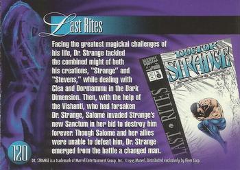 1995 Flair Marvel Annual #120 Dr. Strange Back