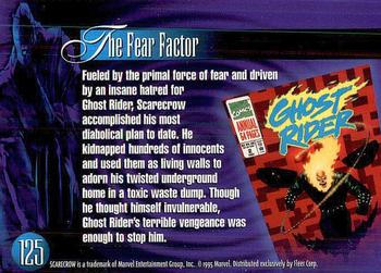 1995 Flair Marvel Annual #125 Scarecrow Back