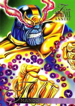 1995 Flair Marvel Annual #128 Thanos Front