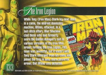 1995 Flair Marvel Annual #133 Iron Man Back
