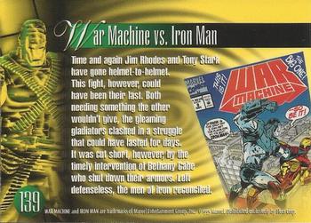 1995 Flair Marvel Annual #139 War Machine Back