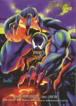 1995 Flair Marvel Annual - PowerBlast #3 Venom Back